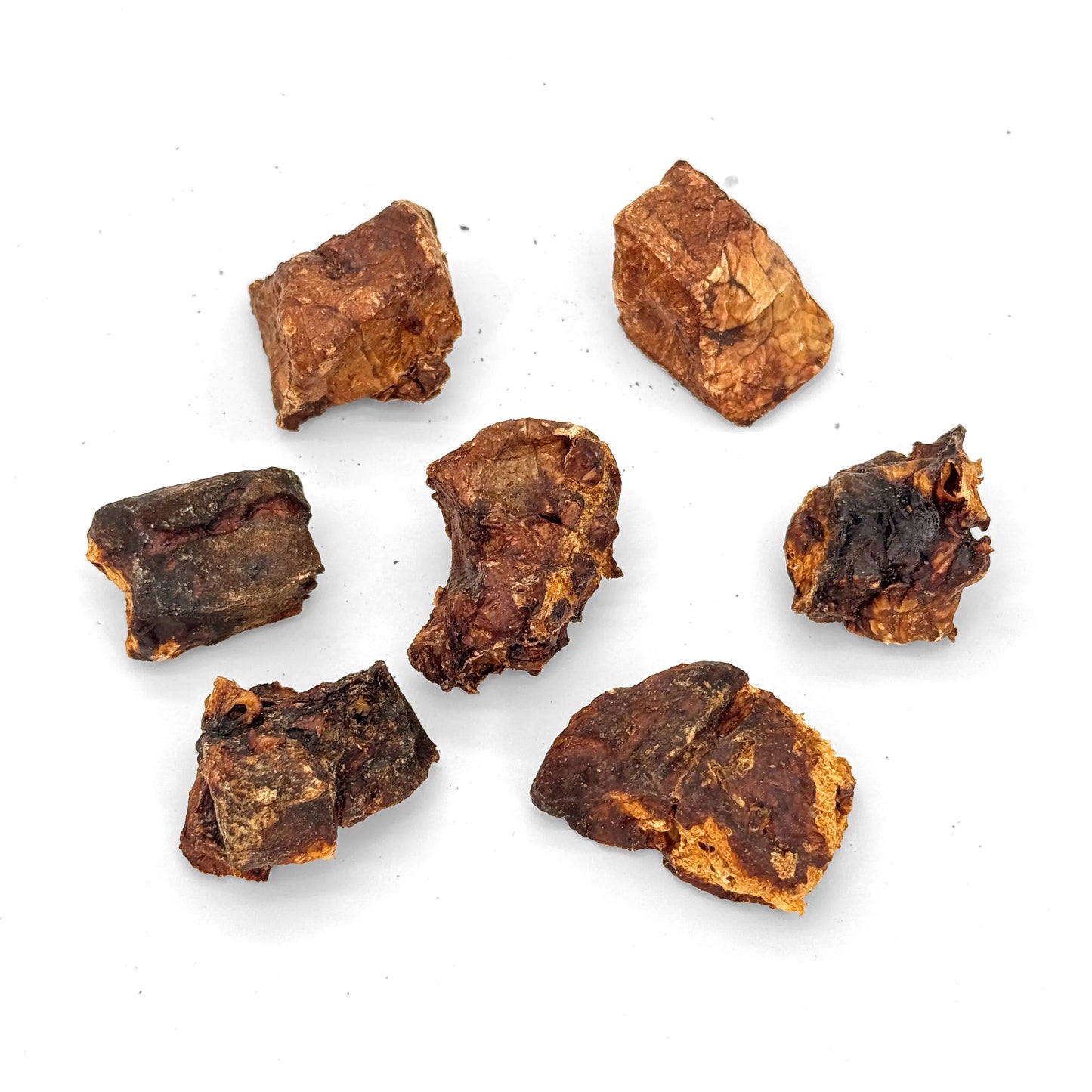 Größenvergeich Rinderlungenwürfel